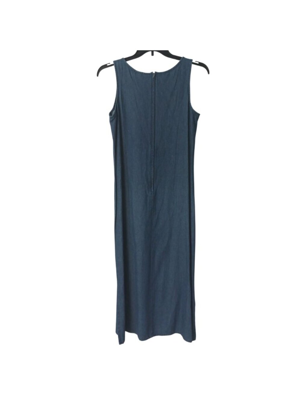 Excitation Womens Sz M Denim 2-Pc Set Sleeveless Back Zipper Dress w/ Jacket C17 - Picture 10 of 12